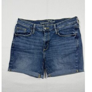 Summer Casual Universal Thread Mid-Rise Denim Shorts Women 8/29R Medium Blue